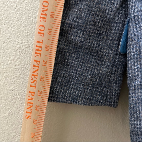 Botany 500 Sport Coat mens 40S Vintage Blazer Harris Tweed Wool Gray Single Vent - Picture 9 of 15
